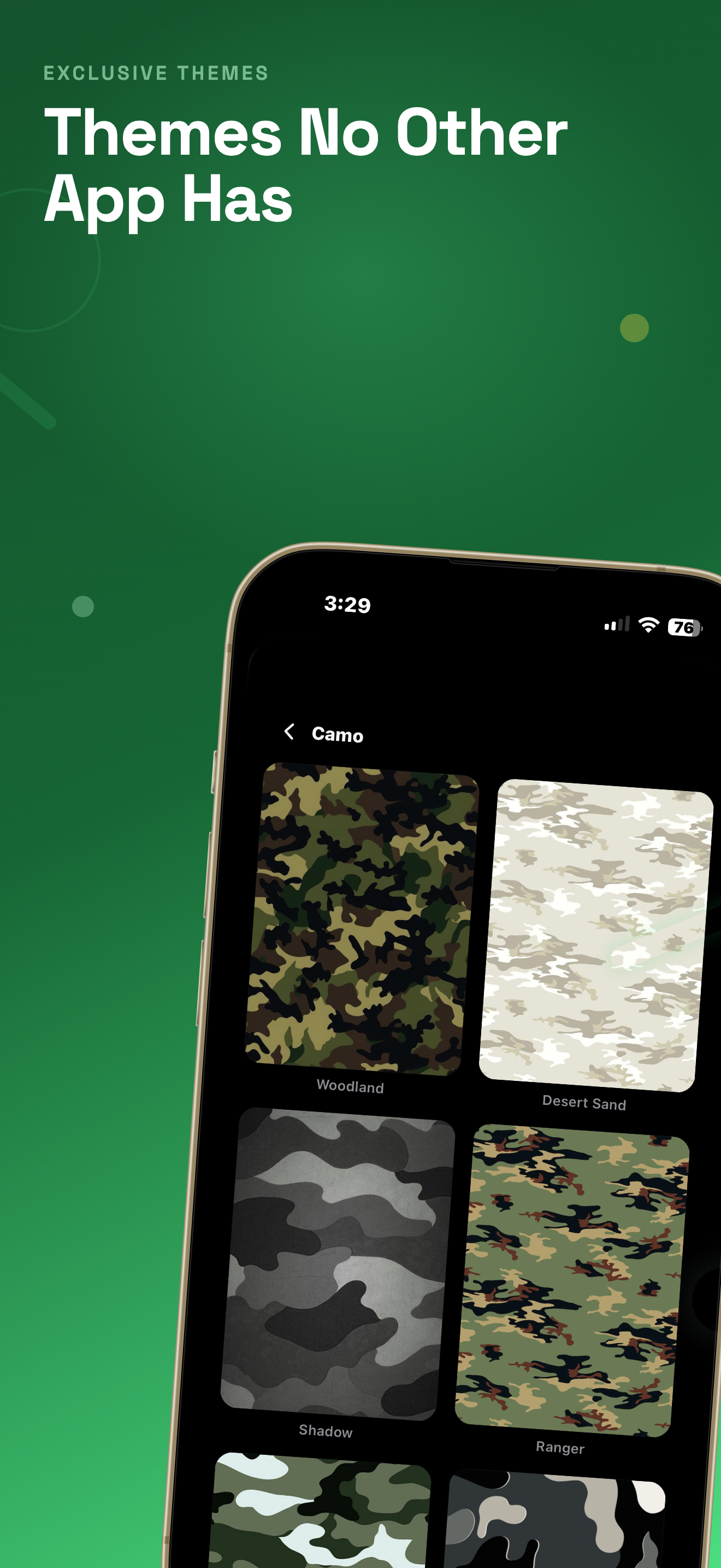 Camo themes