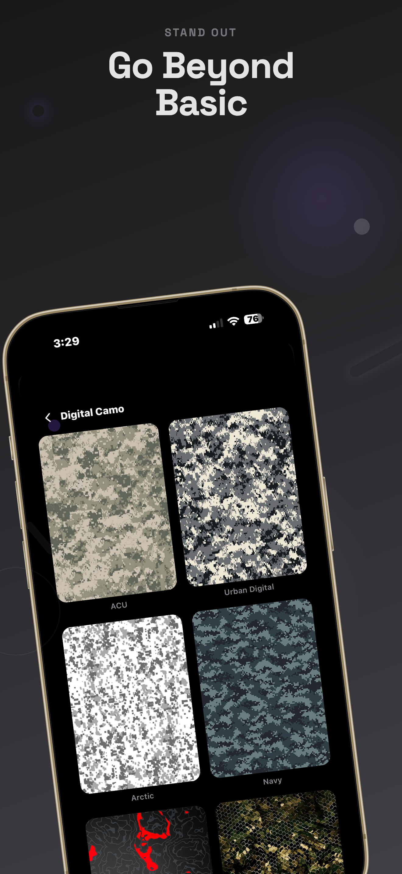 Digital camo themes
